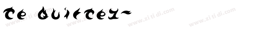 Te Quirtez字体转换